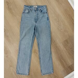 Abercrombie & Fitch Curve Love The Ankle Straight Ultra High Rise Jeans 25/0
